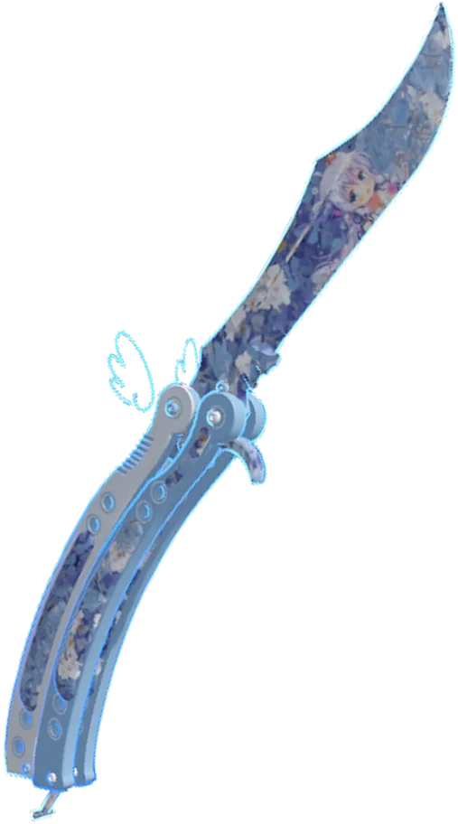 Butterfly Knife Frost custom model for CS2