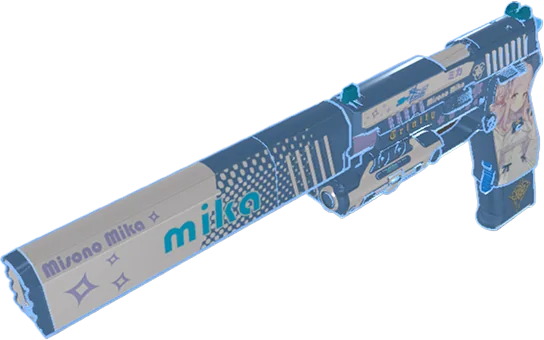 USP-S Miku Blue custom model for CS2