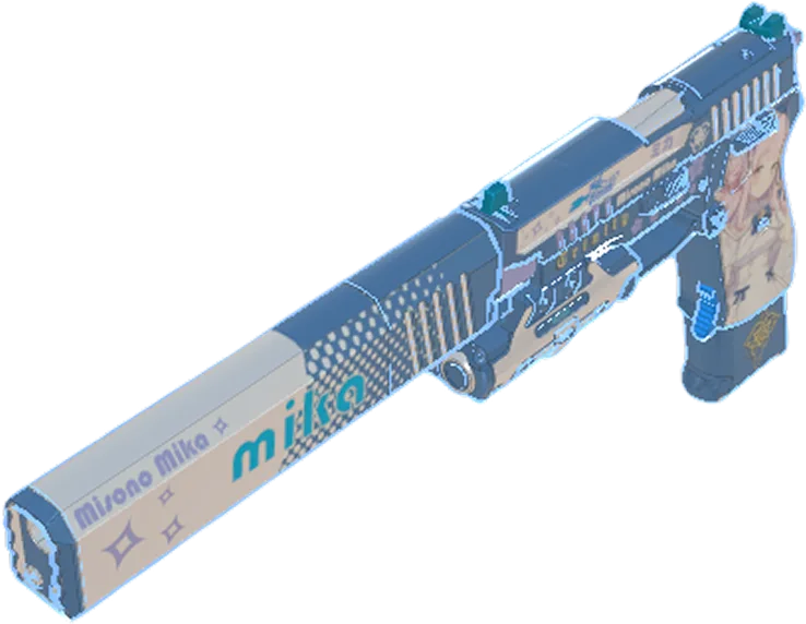 USP-S Miku custom model for CS2